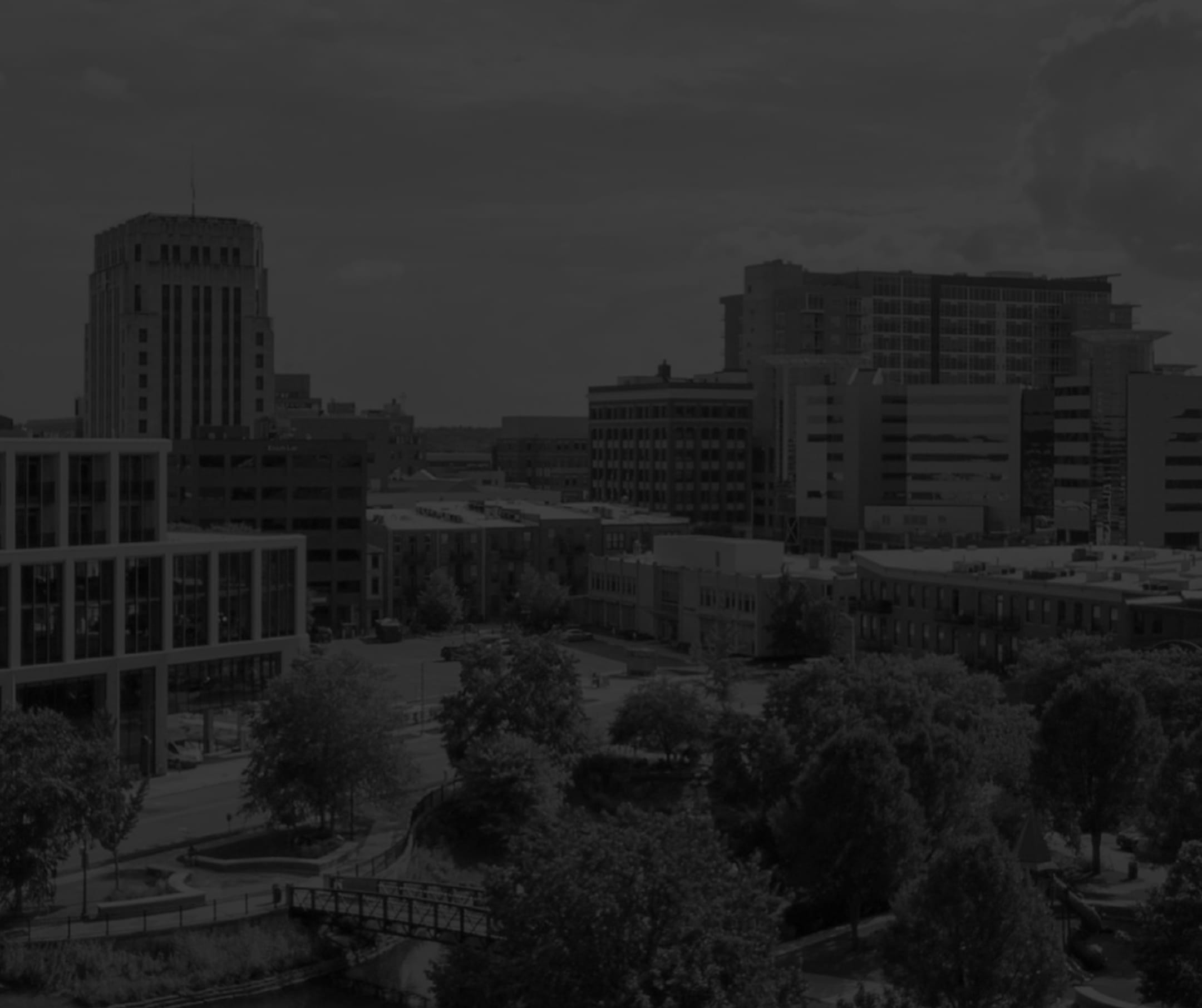 tsunammi-labs-hero-background Downtown Kalamazoo skyline in the KZFV Tsunami Lab program image